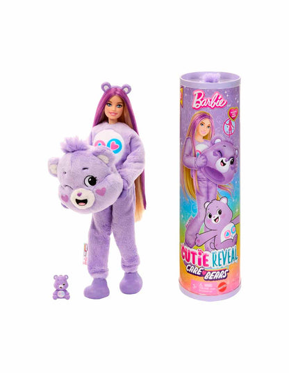 Barbie Cutie Reveal muñeca serie Care Bears morado