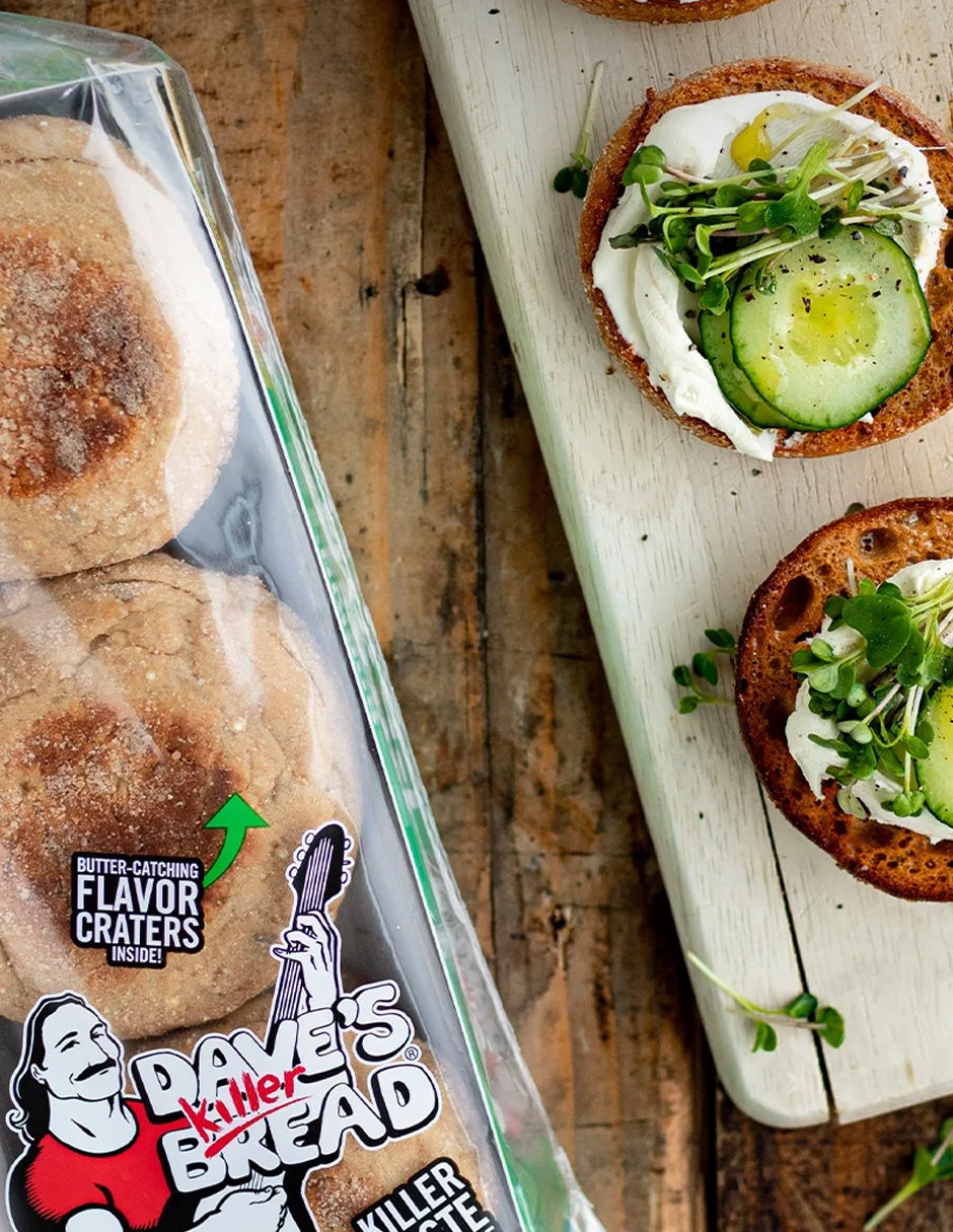 Panecillos Ingleses Orgánicos Rockin' Grains Dave’s Killer Bread 6 Unidades