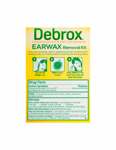 Debrox Kit de eliminación de cerumen, gotas para los oídos 15ml