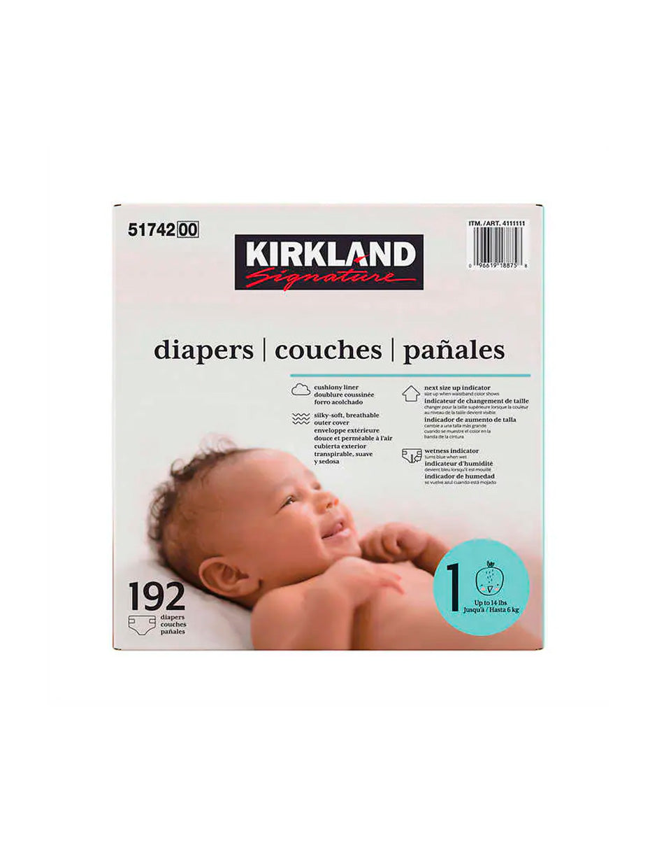 Pañales Kirkland Signature Talla de 1 a 6