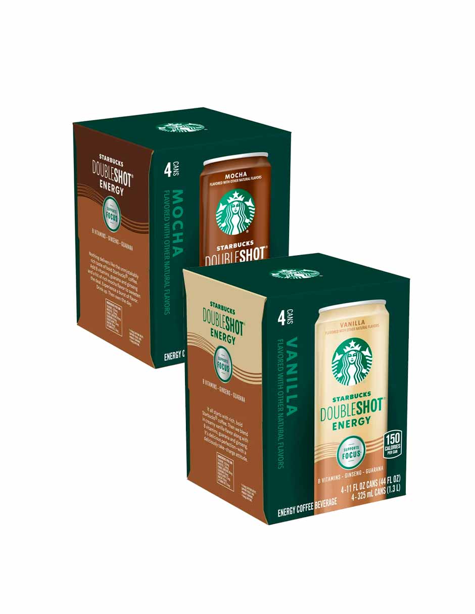 Starbucks Doubleshot Energy 4 pack (variedad)