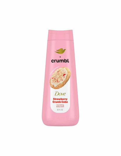 Dove x Crumbl Gel de baño líquido humectante aroma galleta de fresa 590ml