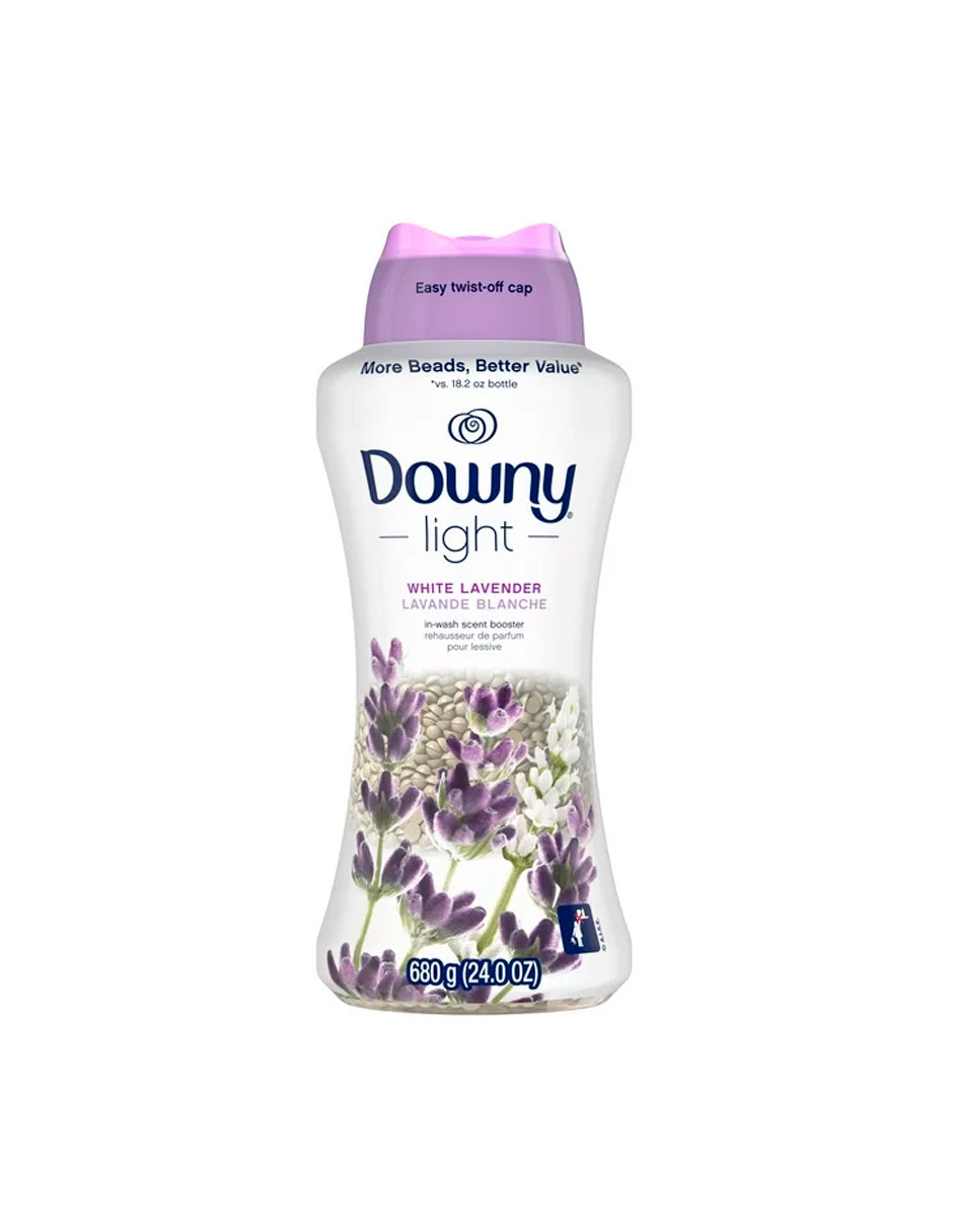 Downy Light - Perlas potenciadoras de aroma para lavandería, lavanda blanca, 680gr