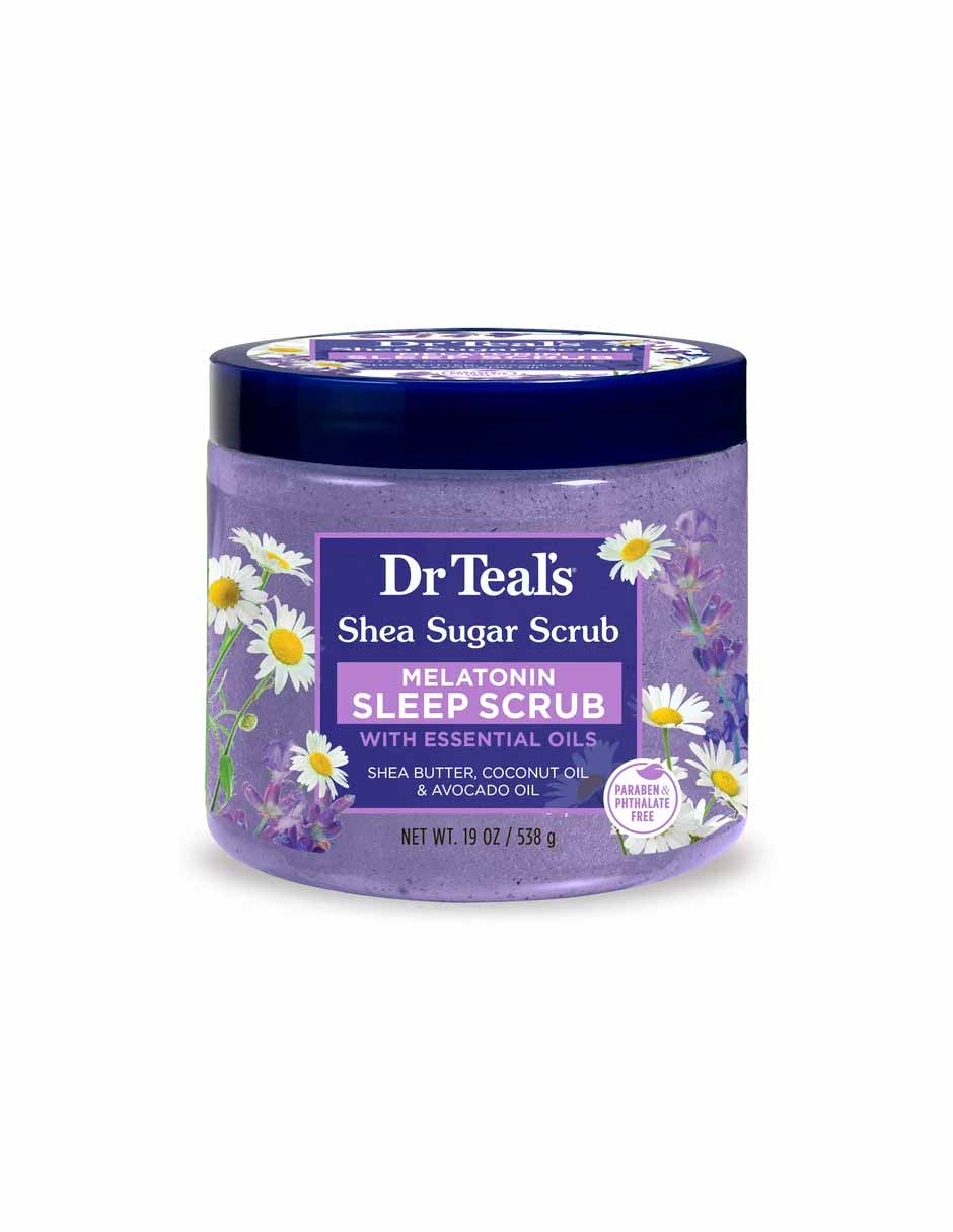 Dr Teals Exfoliante corporal para dormir con melatonina y aceites esenciales 538gr