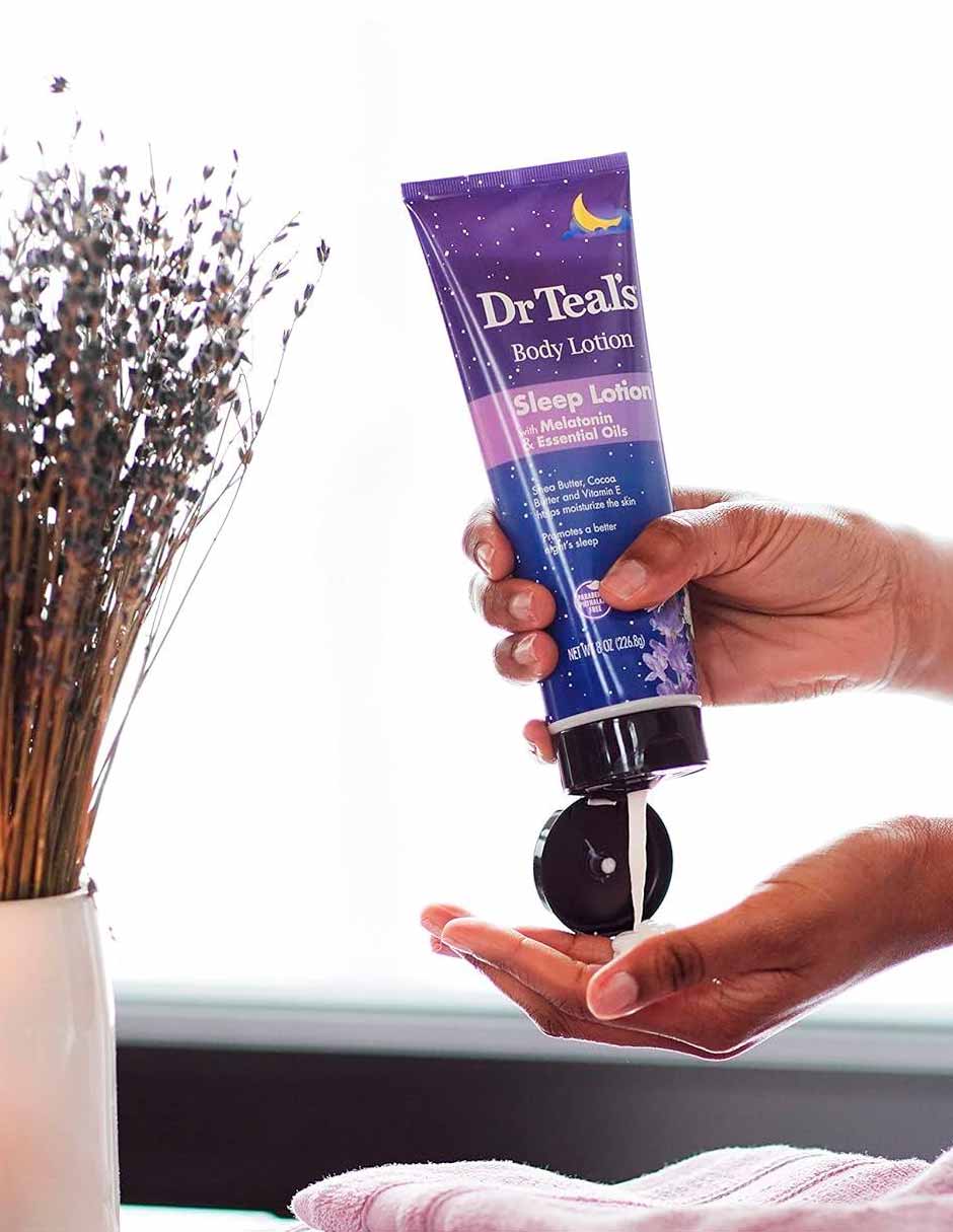Dr Teals Loción corporal para dormir con melatonina y esencia 226gr