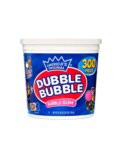 Dubble Bubble goma de mascar envuelto individualmente, 300 piezas