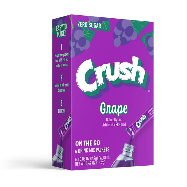 Crush Mezcla de bebida 6 unidades sin azúcar  (variedad)