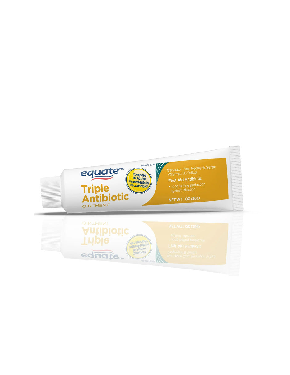 Equate First Aid Triple ungüento antibiótico, protección contra infecciones, 28gr