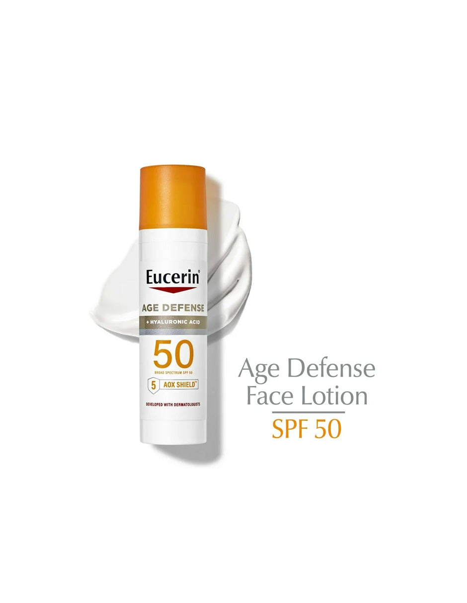 Eucerin Sun Age Defense Loción protectora solar facial, SPF 50 70gr