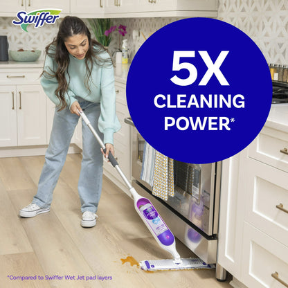 Kit de trapeador multisuperficies Swiffer PowerMop para limpieza de pisos, aroma fresco