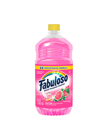 Fabuloso Limpiador Multiusos Fórmula Concentrada 2X, Aroma a Sandía 1.65 Litros