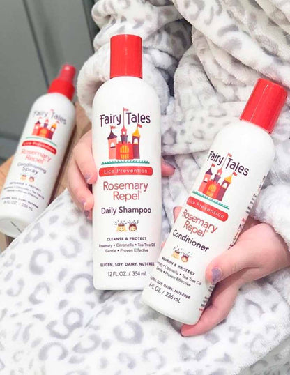 Fairy Tales Shampoo diario para niños ayuda a prevenir los piojos 354ml