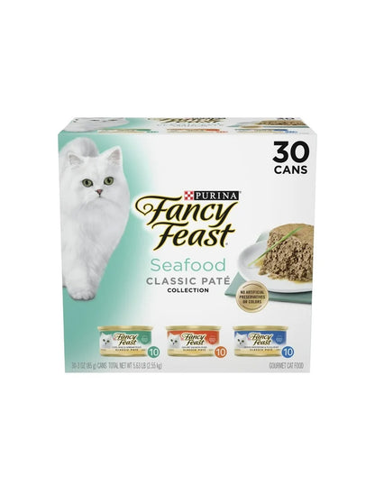 Comida Húmeda Gato Purina Fancy Feast Mariscos 30 pz