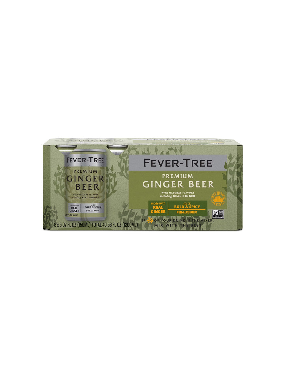 Cerveza de jengibre sin alcohol Fever-Tree 150 ml 8 pack