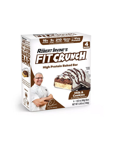 Barras de proteínas FITCRUNCH Chef Robert Irvine 4 barras 184gr (variedad)