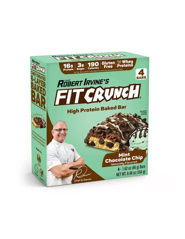 Barras de proteínas FITCRUNCH Chef Robert Irvine 4 barras 184gr (variedad)