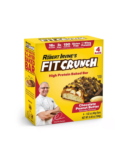 Barras de proteínas FITCRUNCH Chef Robert Irvine 4 barras 184gr (variedad)