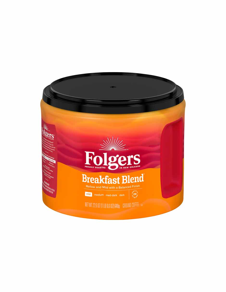 Folgers Breakfast Blend Café molido 640gr