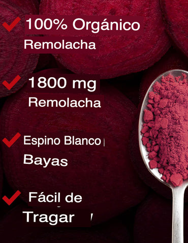 Cápsulas Total Beets Force Factor con remolacha 1800 mg, 90 cápsulas