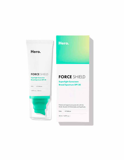 Hero Cosmetics Force Shield Protector solar de amplio espectro SPF 30 50ml