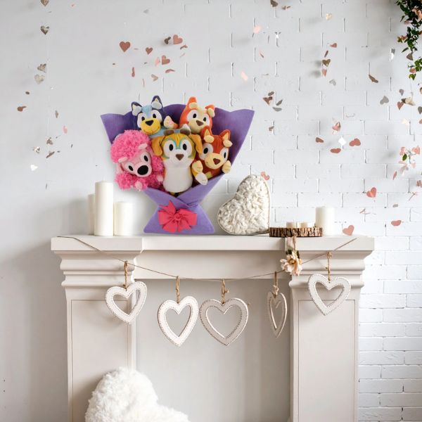 Ramo de Felpa Azul RUZ Familiar Bluey y sus amigos