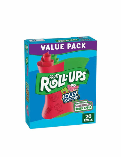 Roll Ups Fruit Snacks, Jolly Rancher 20 unidades