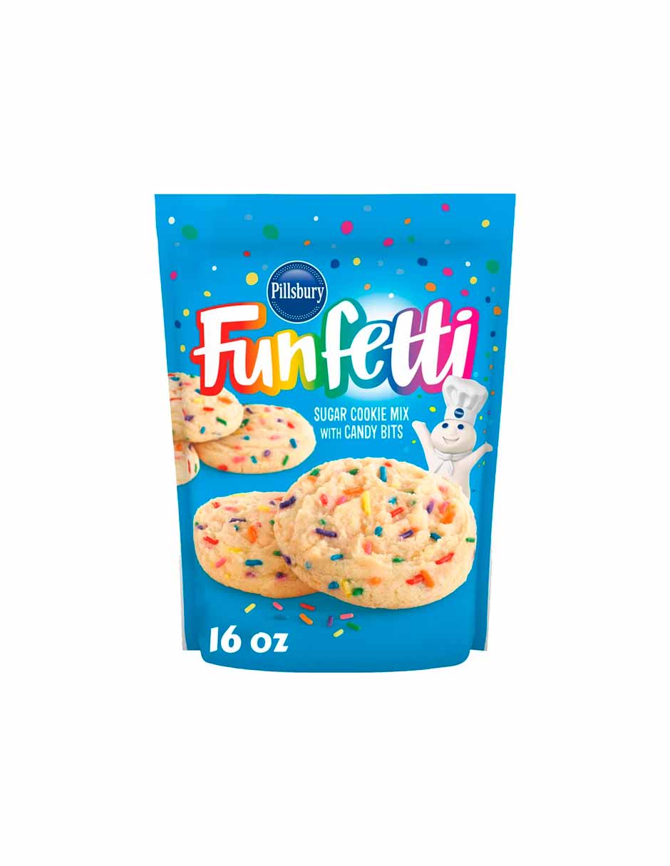 Pillsbury Funfetti Mezcla de galletas de azúcar con pedacitos de caramelo 454gr