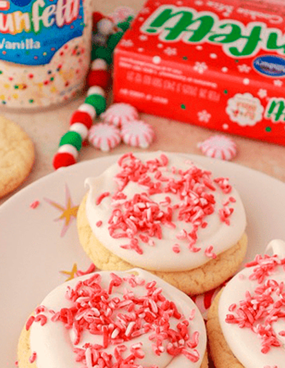 Funfetti The Elf of Shelf mezcla de galletas sabor peppermint sugar cookie 425gr