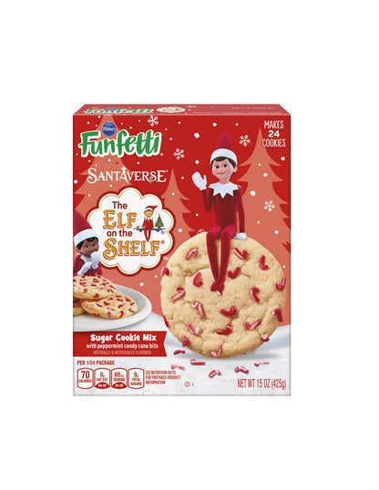 Funfetti The Elf of Shelf mezcla de galletas sabor peppermint sugar cookie 425gr