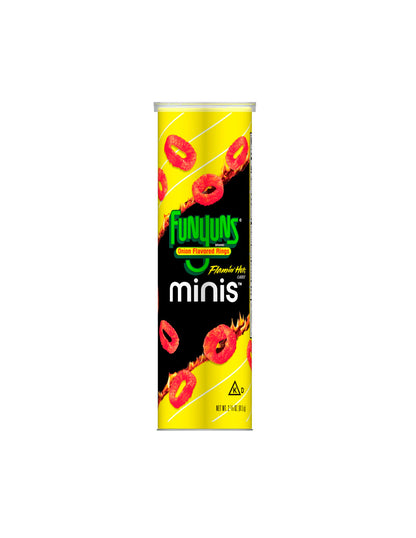 Funyuns Anillos de aro con sabor a cebolla y flamin Minis 81.5gr