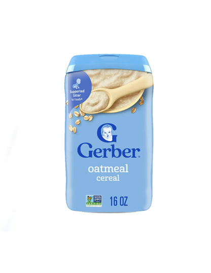 Gerber Baby Grain & Grow Cereal de avena, 454gr