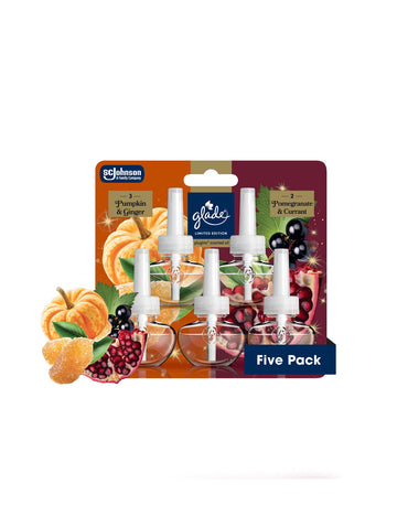 Repuestos Glade Calabaza, Jengibre y Frutas Rojas 5 pzas