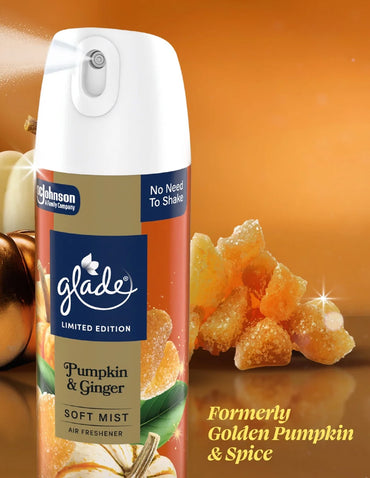 Spray Aromatizante Glade Calabaza y Jengibre 226 gr