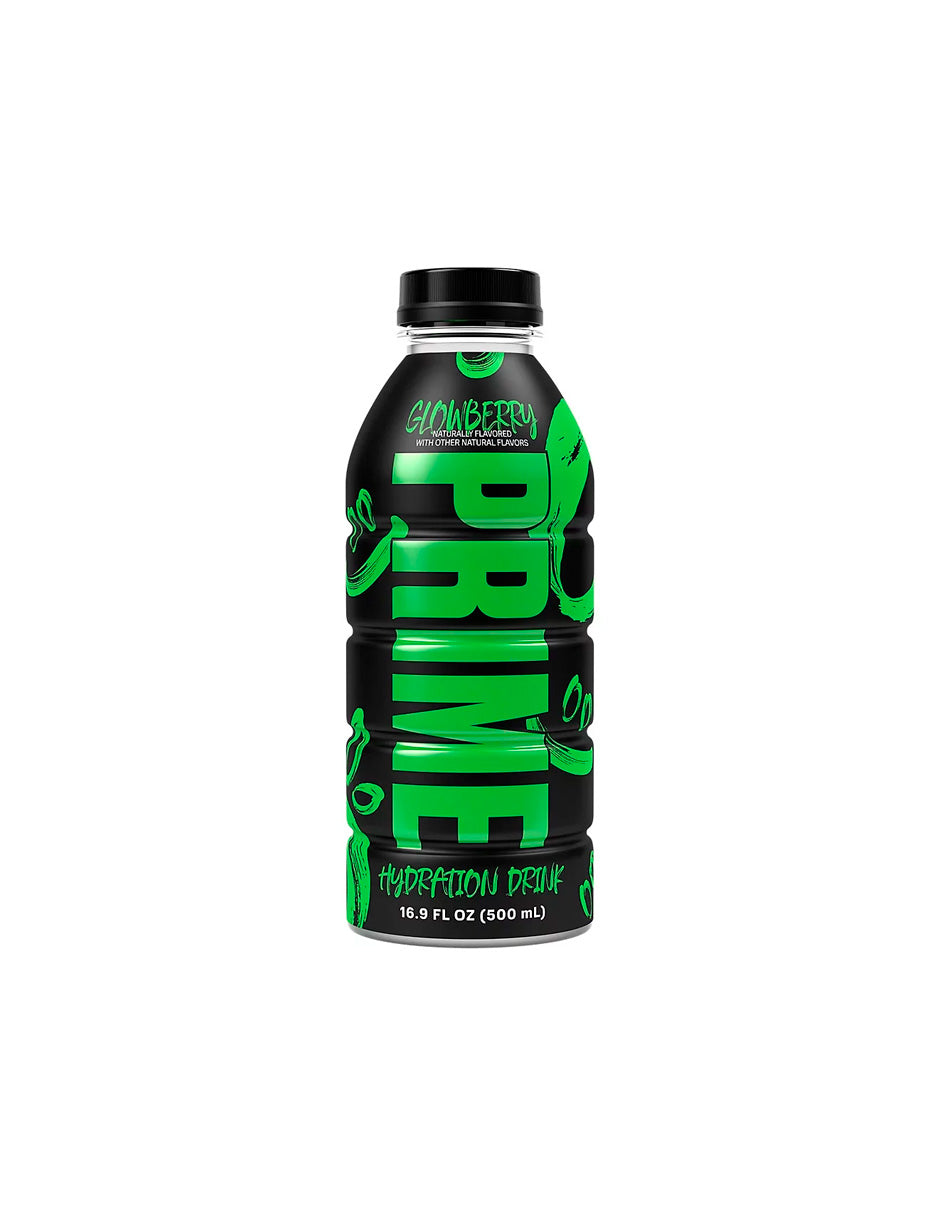 Prime Glowberry de Logan Paul y KSI Bebida de hidratación 500 ml edición limitada