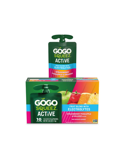 GoGo squeeZ Mezcla de Frutas con Electrolitos 10 unidades (variedad)