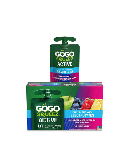 GoGo squeeZ Mezcla de Frutas con Electrolitos 10 unidades (variedad)