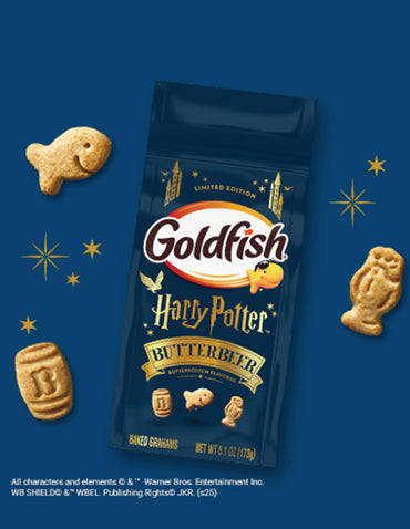 Goldfish Harry Potter Butterbeer sabor caramelo de mantequilla 173gr