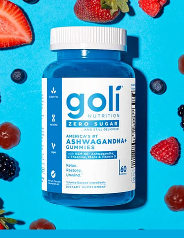 Gomitas Veganas Goli Ashwagandha Sin Azúcar 60 Unidades