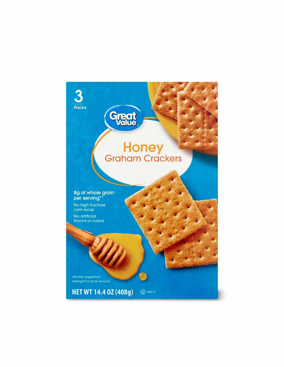 Galletas Great Value Honey Graham Crackers 408gr Dulce Alcance