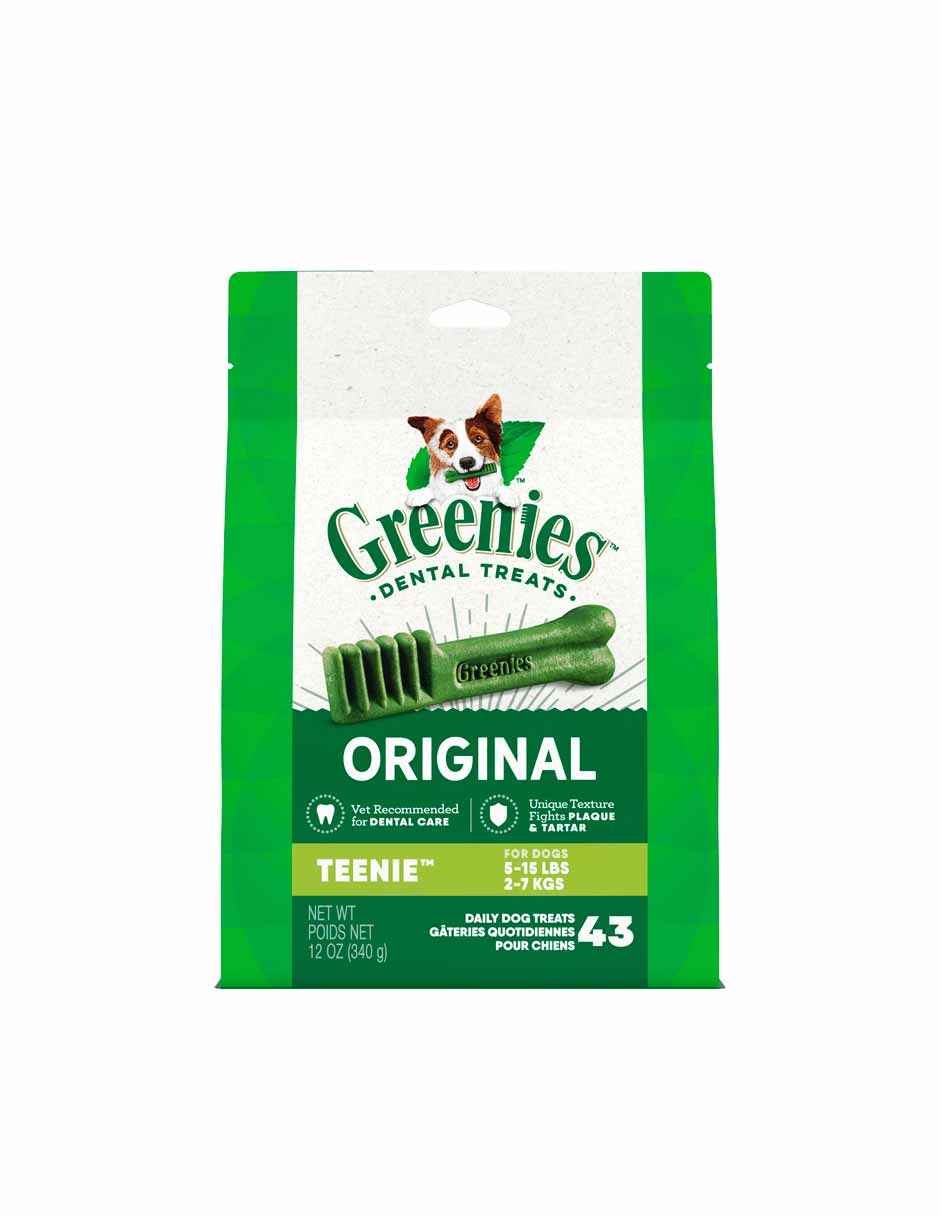 Greenies Snack para perros de 2-7 kg cuidado dental 43pack Original Teenie