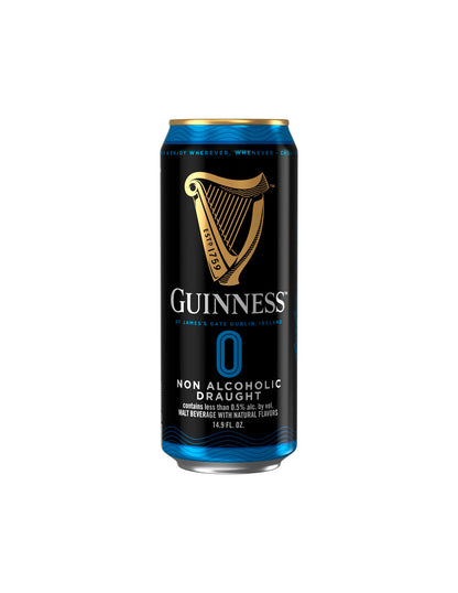 Guinness 0 Draught Stout Sin Alcohol Cerveza, 4 pack