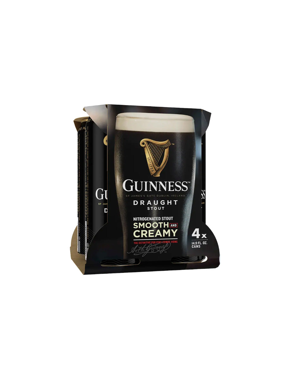 Cerveza Guinness smooth creamy 4 pack