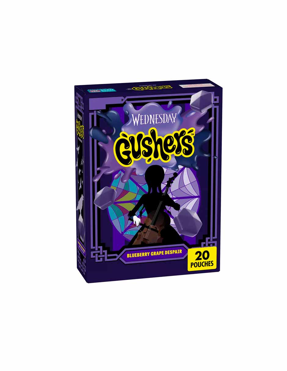 Gushers Halloween Merlina gomitas sabor uva Edición Limitada 20 unidades