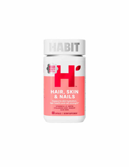 Health By Habit Suplemento para cabello, uñas y piel biotina, 60 cápsulas