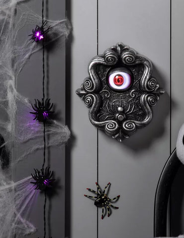 Timbre Animado con Ojo Decoración Halloween 20cm
