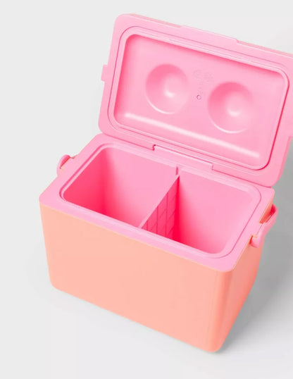 Nevera Portátil Sun Squad 11 Qt para 16 latas color coral c/ rosa