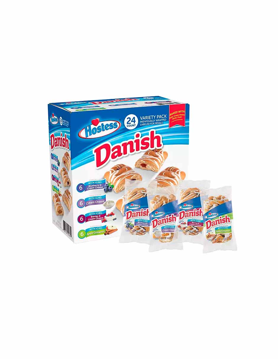 Hostess Danish panecitos sabores variados 24 pack