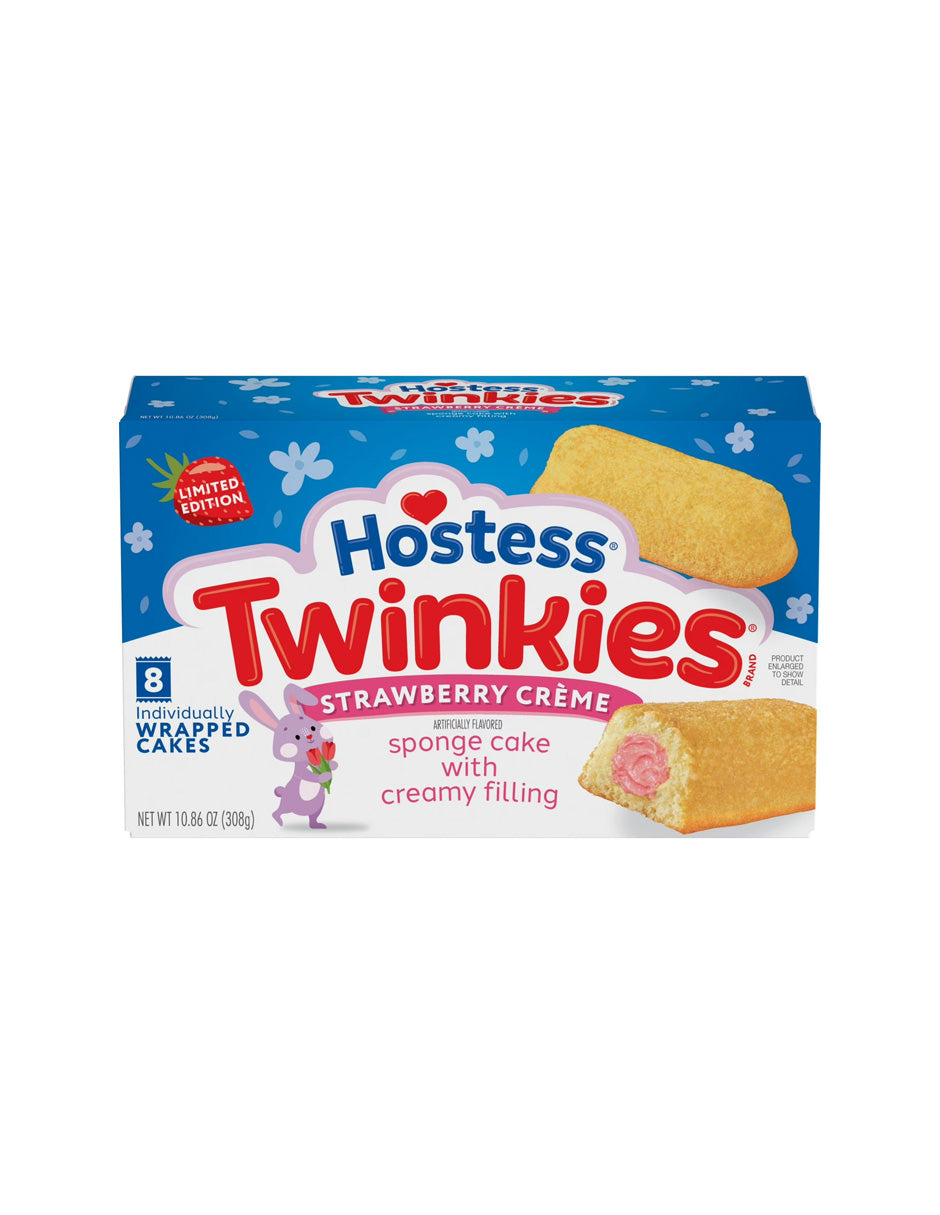 Panecitos Hostess Twinkies Crema de Fresa 308 g