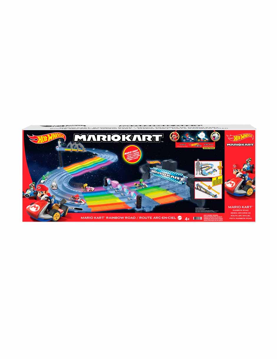 Pista Hot Wheels Mario Kart Rainbow