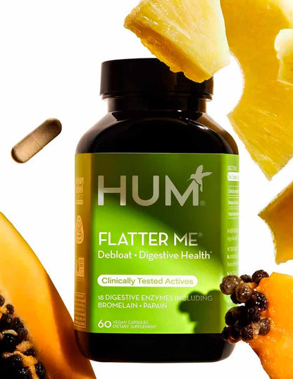 HUM Nutrition Flatter Me Enzimas digestivas 60 cápsulas